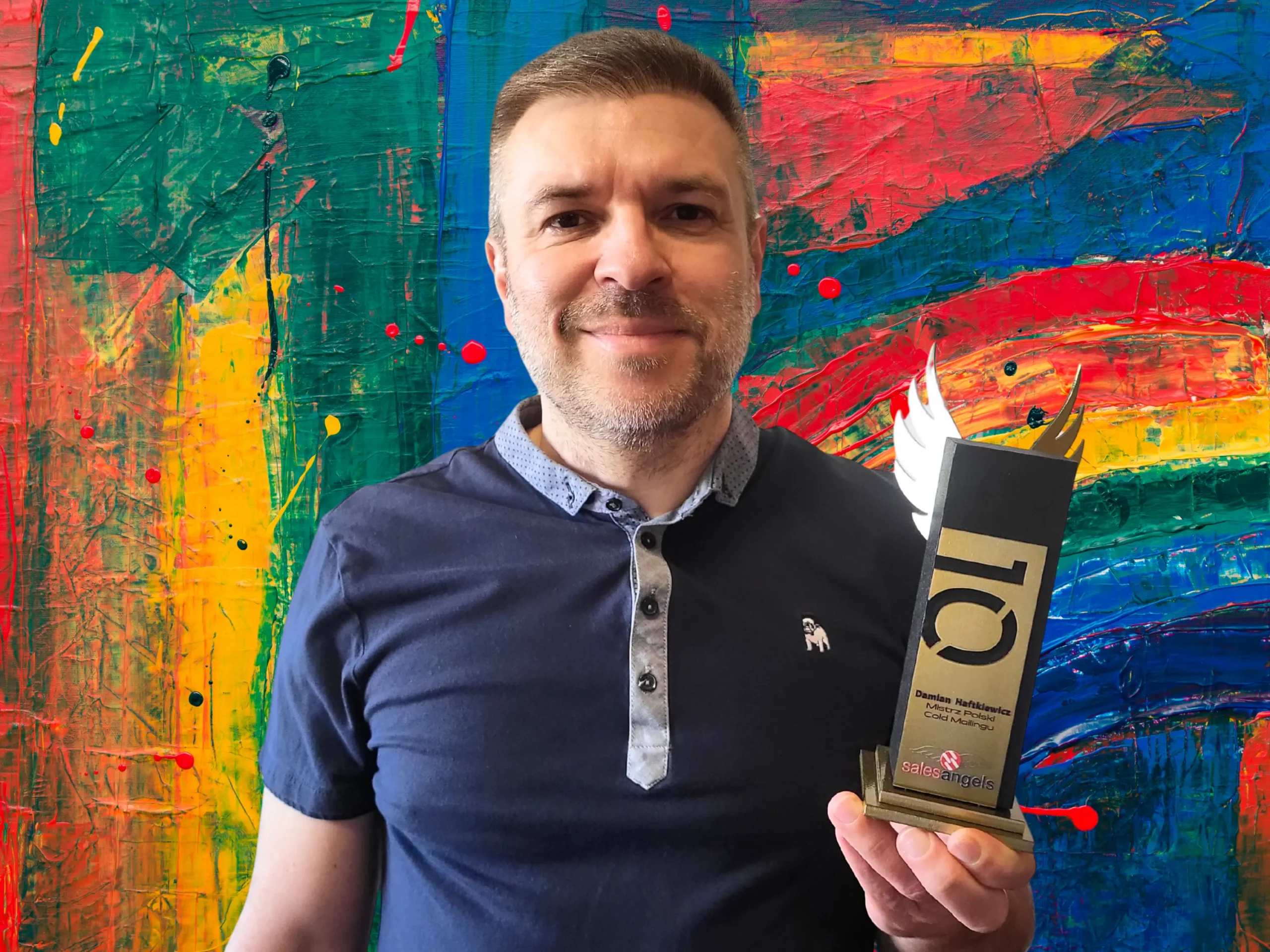 Damian Haftkiewicz z nagrodą Mistrz Polski w Prospectingu 2025 – ekspert w prospectingu B2B, AI i cold mailingu w Polsce.